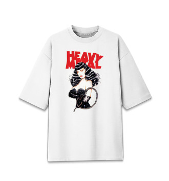 Женская Хлопковая футболка оверсайз Heavy Metal