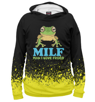 Женское Худи MILF Man I Love Frogs