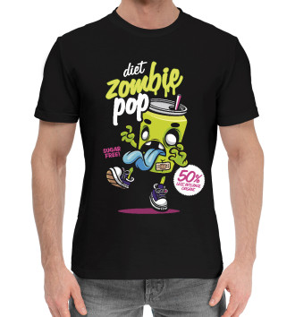 Мужская Хлопковая футболка Diet zombie pop