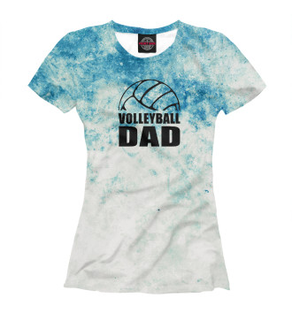 Женская Футболка Volleyball Dad