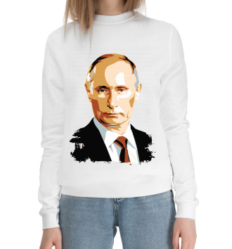 Женский Хлопковый свитшот Путин