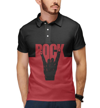 Мужское Рубашка поло Rock Music