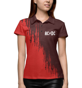 Женское Рубашка поло AC DC