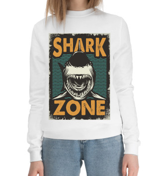Женский Хлопковый свитшот Shark Zone