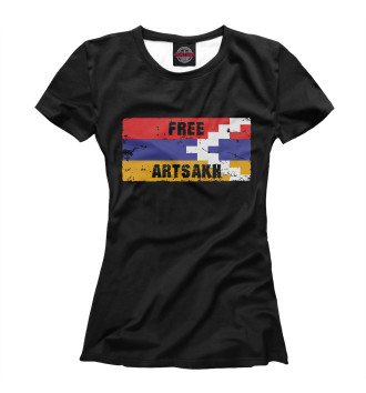 Женская Футболка Free Artsakh