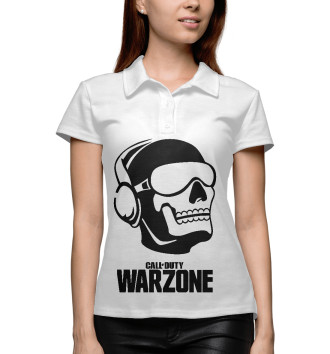 Женское Рубашка поло Warzone ghosts