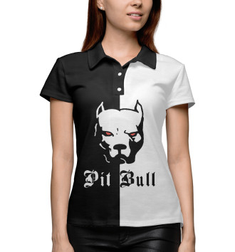 Женское Рубашка поло Pit Bull