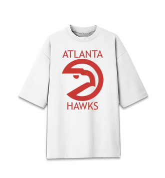 Женская Хлопковая футболка оверсайз Atlanta Hawks