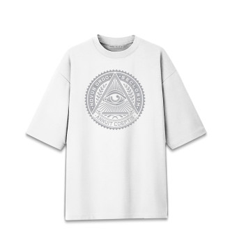 Женская Хлопковая футболка оверсайз Illuminati