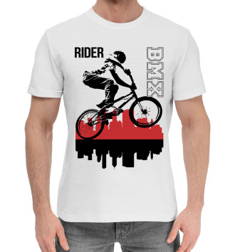 Мужская Хлопковая футболка Rider bmx