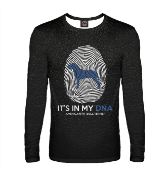Мужской Лонгслив It's my DNA Pit Bull Terrie