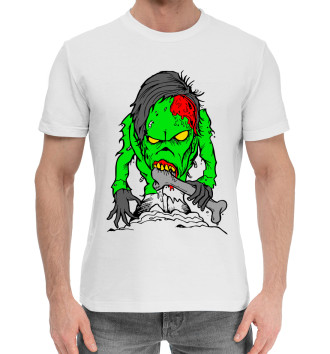 Мужская Хлопковая футболка Ходячие мертвецы Зомби