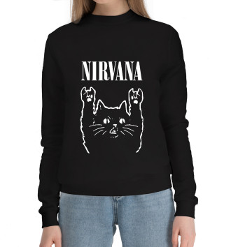 Женский Хлопковый свитшот Nirvana