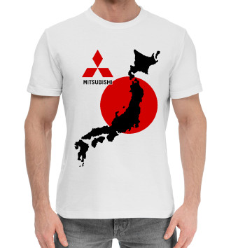 Мужская Хлопковая футболка Mitsubishi - Япония