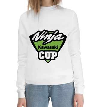 Женский Хлопковый свитшот Kawasaki ninja cup