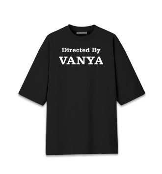 Женская Хлопковая футболка оверсайз Directed By Vanya