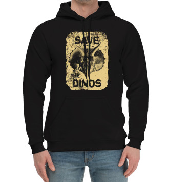 Мужской Хлопковый худи Save the dinos