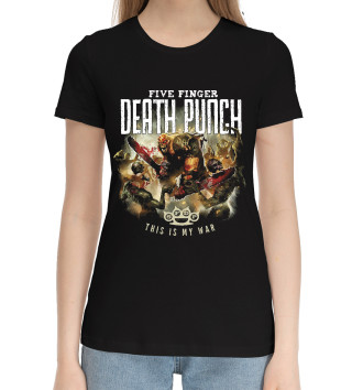 Женская Хлопковая футболка Five Finger Death Punch