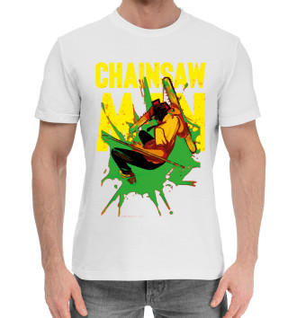 Мужская Хлопковая футболка Chainsaw Man