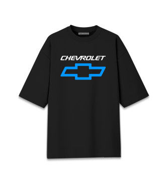 Мужская Хлопковая футболка оверсайз Chevrolet
