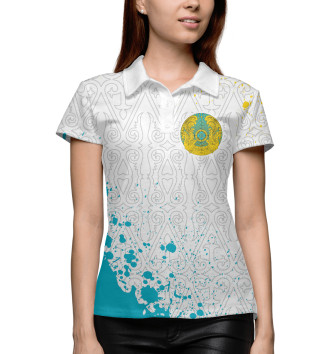 Женское Рубашка поло Kazakhstan / Казахстан