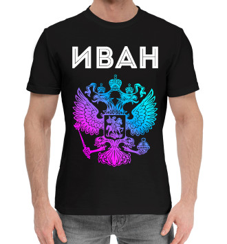 Мужская Хлопковая футболка Иван Россия