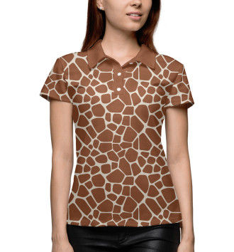 Женское Рубашка поло Шкура жирафа