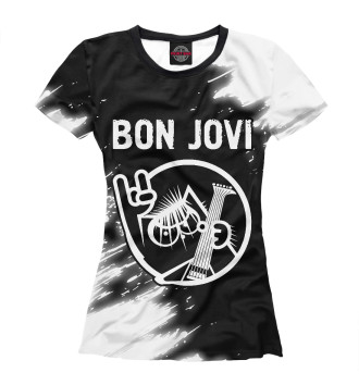 Футболка для девочек Bon Jovi / Кот