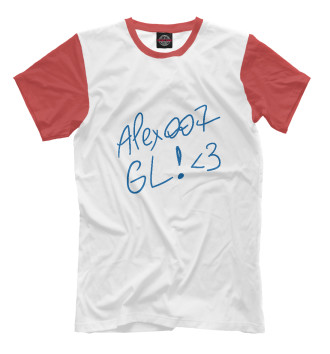 Мужская Футболка ALEX007: GL (red)
