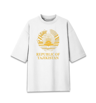 Мужская Хлопковая футболка оверсайз Republic of Tajikistan