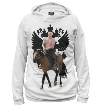 Мужское Худи Путин на лошади