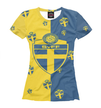 Футболка для девочек Сборная Швеции