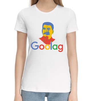 Женская Хлопковая футболка Goolag