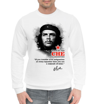 Мужской Хлопковый свитшот Che (белый фон)