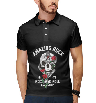 Мужское Рубашка поло Rock