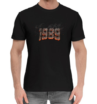 Мужская Хлопковая футболка 1989