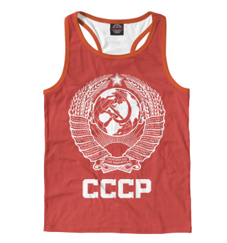 Мужская Борцовка Герб СССР на красном фоне