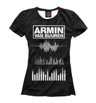 Женская Футболка Armin van Buuren эквалайзер