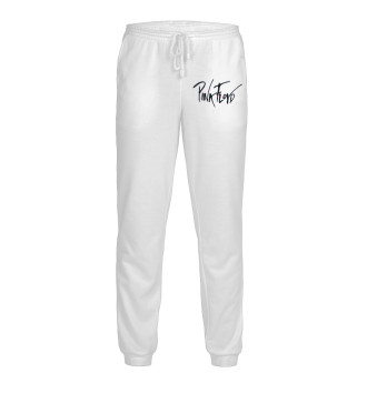 Мужские Спортивные штаны Pink Floyd: Пинк Флойд надпись на белом