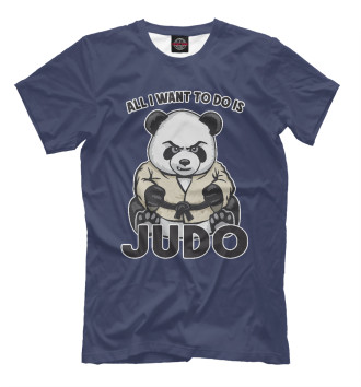 Мужская Футболка Judo Panda