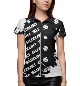 Женское Рубашка поло Suzuki | Краска (Паттерны)