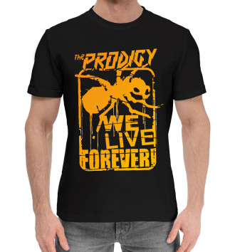 Мужская Хлопковая футболка We Live Forever!