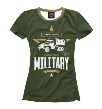 Футболка для девочек Военный грузовик