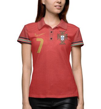 Женское Рубашка поло Португалия Роналду