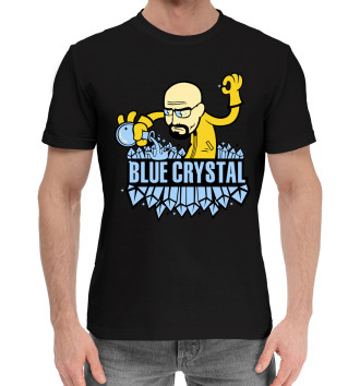 Мужская Хлопковая футболка Blue crystal