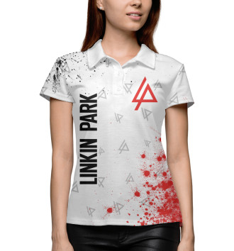 Женское Рубашка поло Linkin Park / Линкин Парк