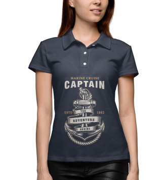 Женское Рубашка поло Captain