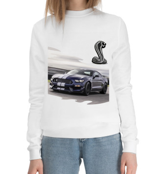 Женский Хлопковый свитшот Mustang Shelby