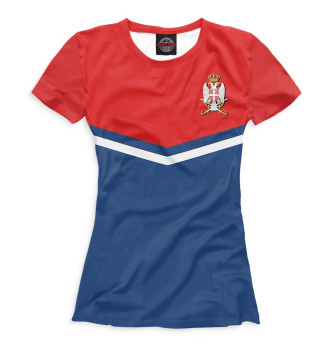 Женская Футболка Герб Сербии