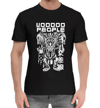 Мужская Хлопковая футболка Вуду Люди